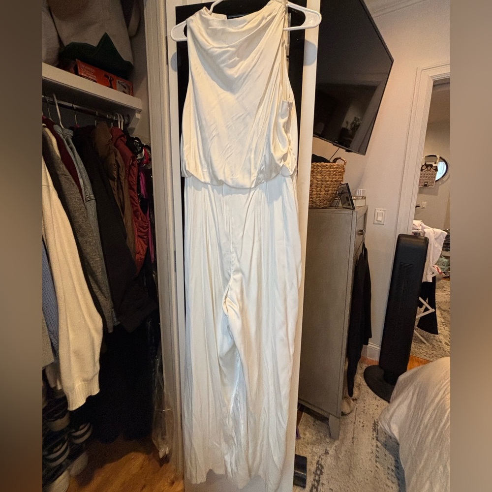Abercrombie & Fitch Cream Jumpsuit
